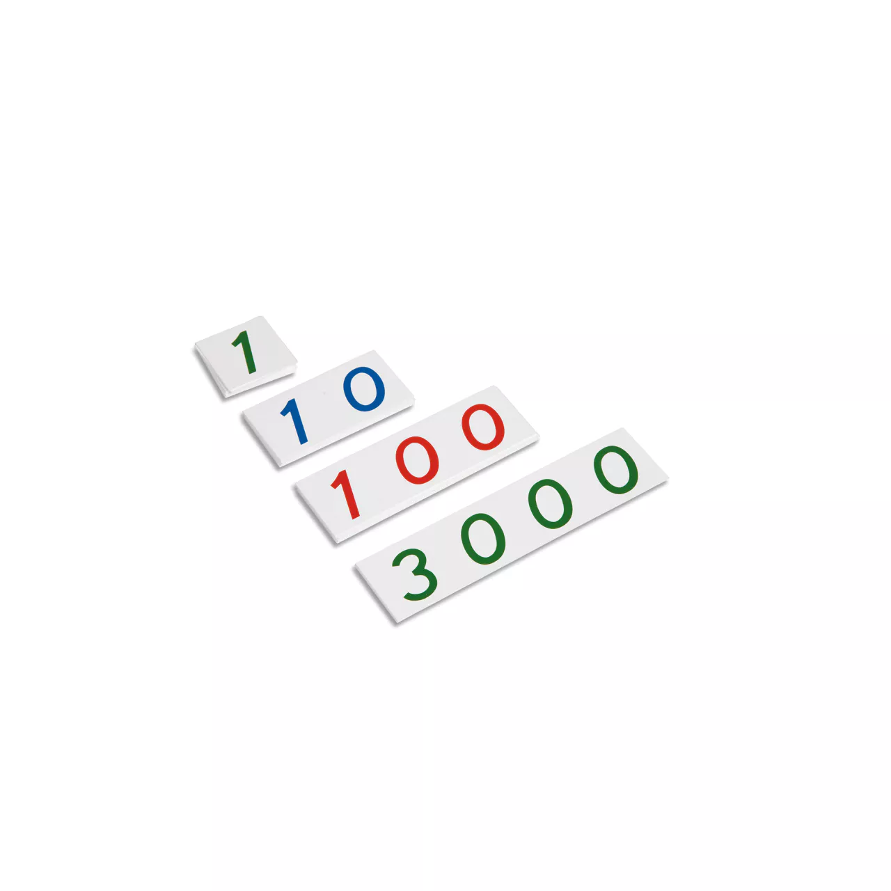 Bộ thẻ số nhỏ 1–3000 (Small Number Cards 1–3000: Plastic)